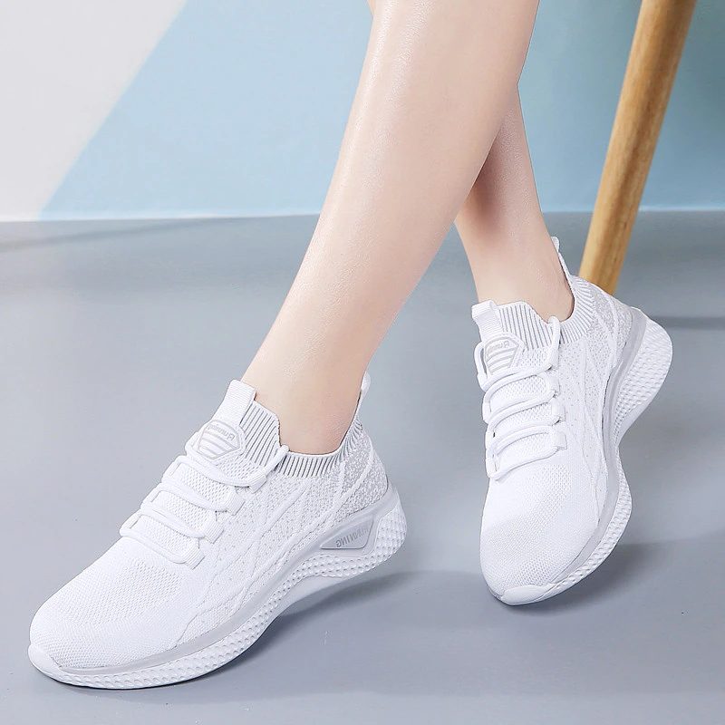 Melgen Dame Sneaker Komfortabel Snøre-up - Pink