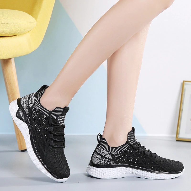 Melgen Dame Sneaker Komfortabel Snøre-up - Pink
