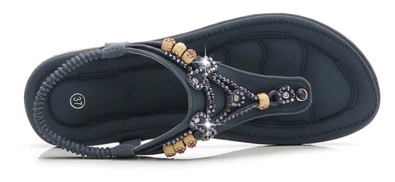 Melissa Flad Sandal Til Kvinder - Blå