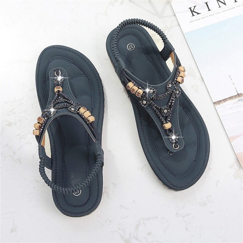 Melissa Flad Sandal Til Kvinder - Blå