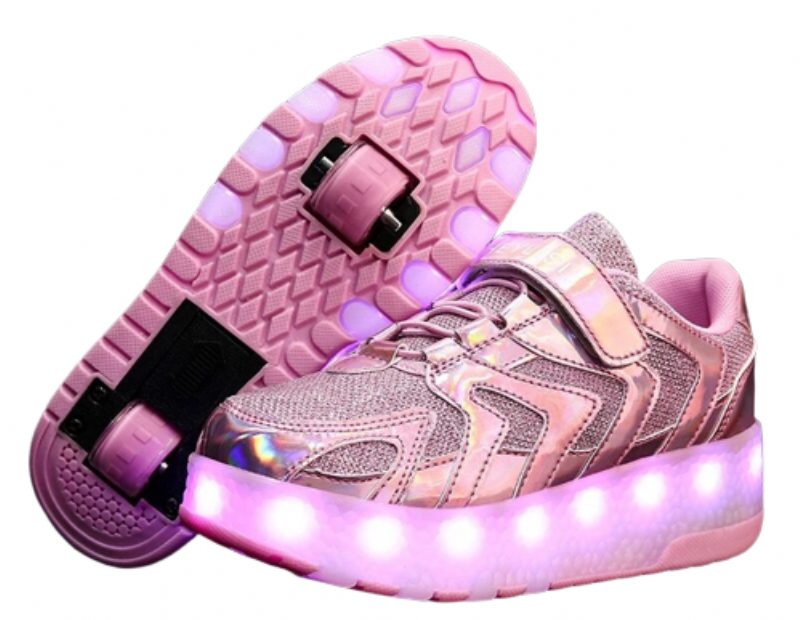 Memphis Unisex Rullesneaker Til Børn - Pink