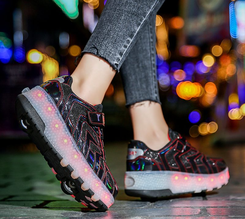 Memphis Unisex Rullesneaker Til Børn - Pink
