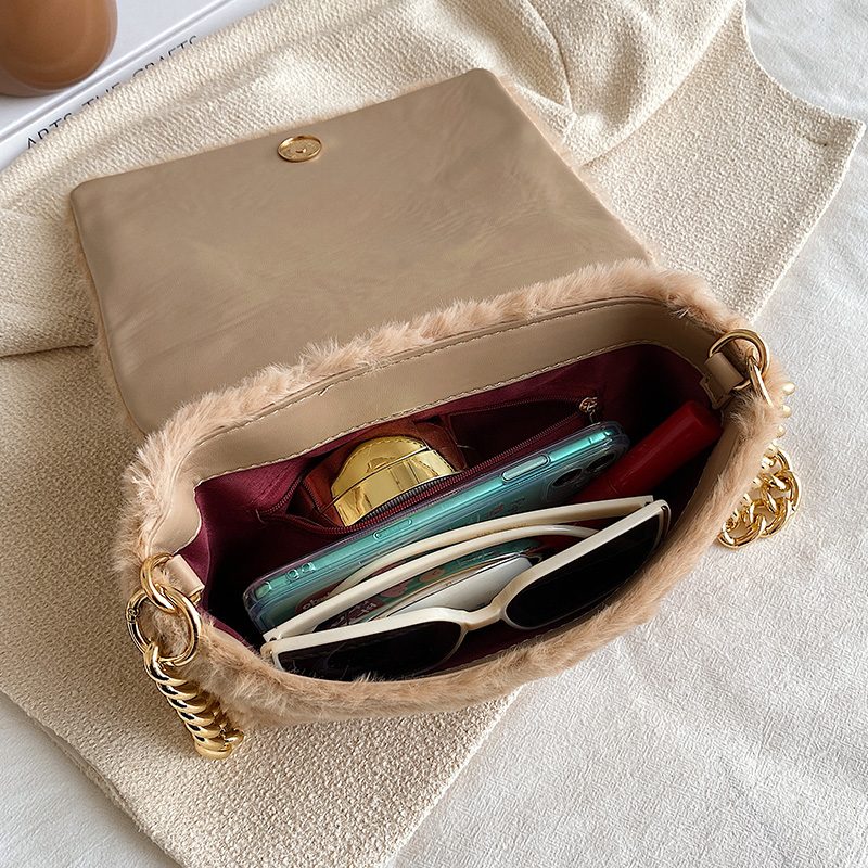 Mendez Small Crossbody-håndtaske Til Kvinder Med Klap - Sort