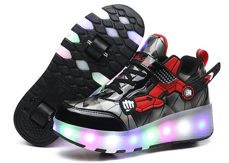 Mendez Unisex Rullesneaker Til Børn - Sort