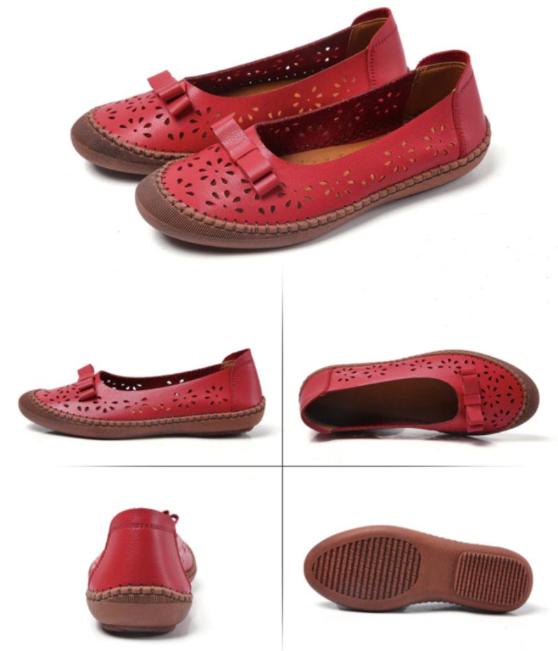 Merida Loafer - Rød sommerfugleknude