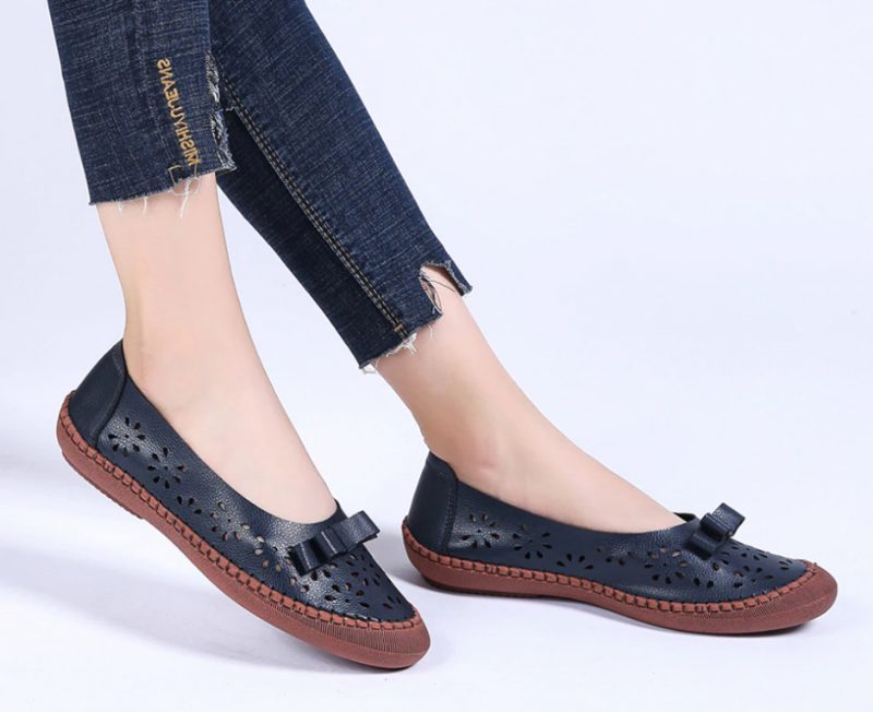 Merida Loafer - Rød sommerfugleknude