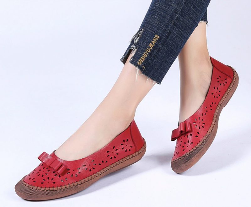 Merida Loafer - Rød sommerfugleknude