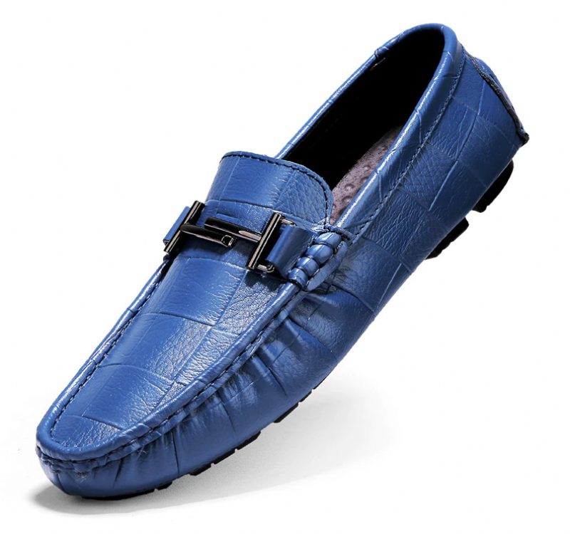 Methan Loafers Dress Sko Til Mænd - Blå