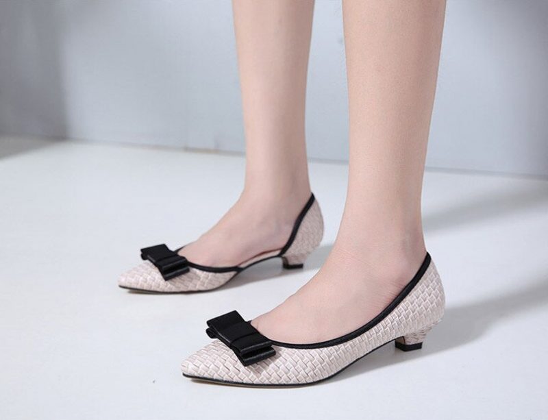 Mia Dame Fashion Pump Sko - Beige
