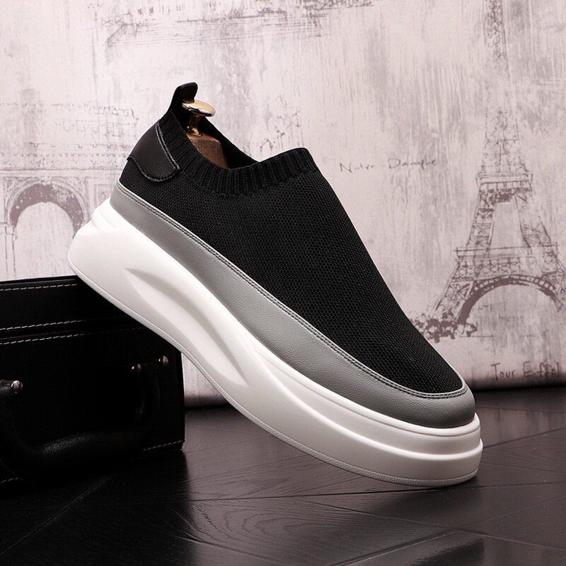 Miaray Sneakers Platform Sko Til Mænd - Sort