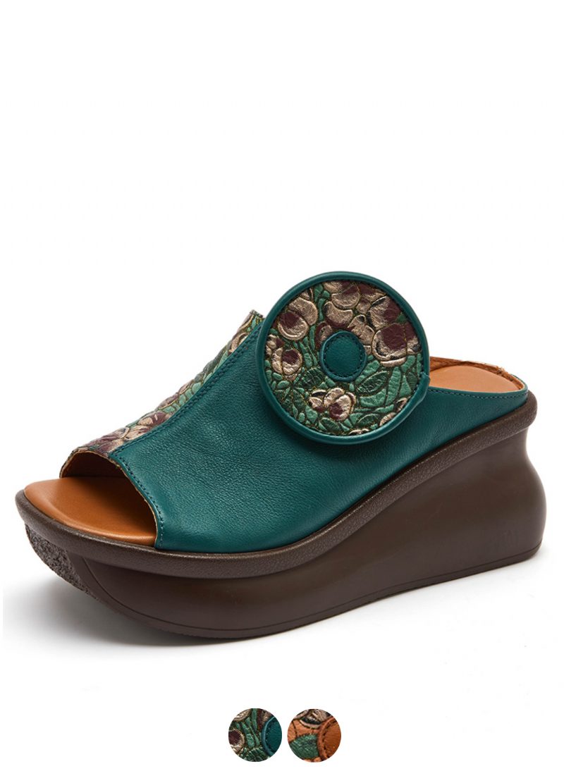 Michelle Kvinders Platform Wedges Træsko