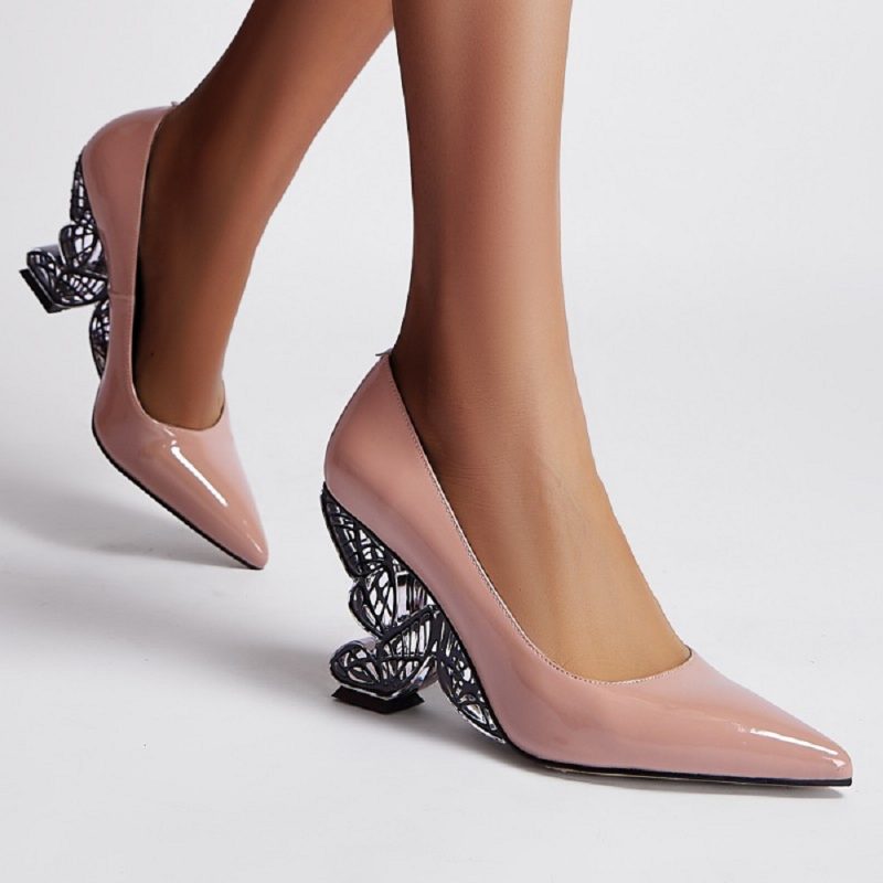 Michely Dame-skulpterede Hælkjole Pumps - Sort