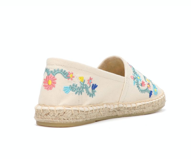 Mila Dame Slip On Flats Espadrilles - Beige