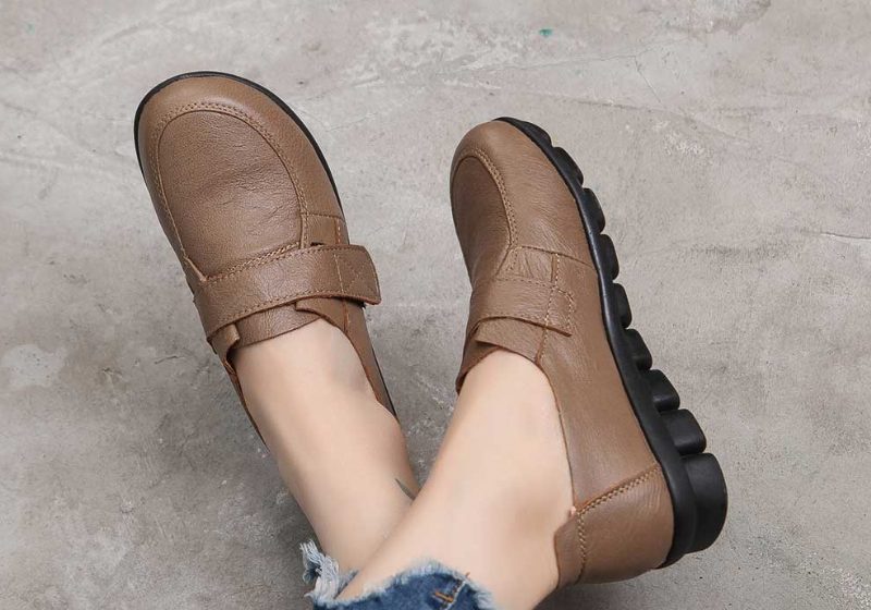 Milan Dame Loafer Sko - Khaki