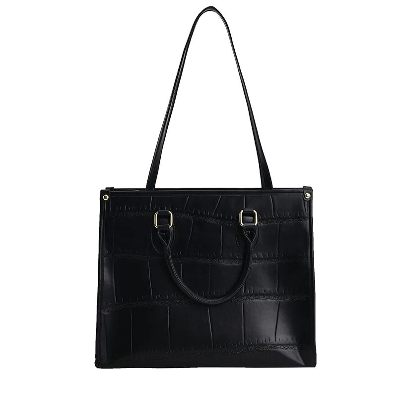 Milano Large Crossbody-håndtaske I Læder Til Kvinder - Sort