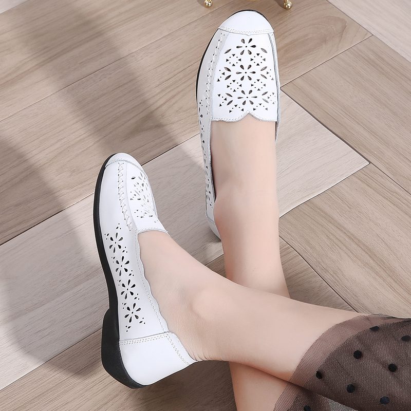 Mildre Dame Loafer Sko - Beige
