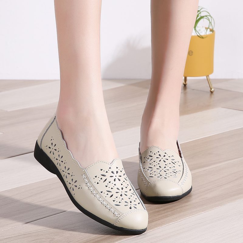 Mildre Dame Loafer Sko - Beige