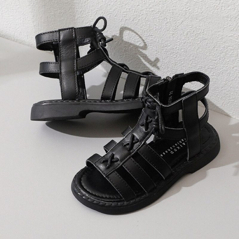 Minerva Gladiator Sandal Til Piger - Beige