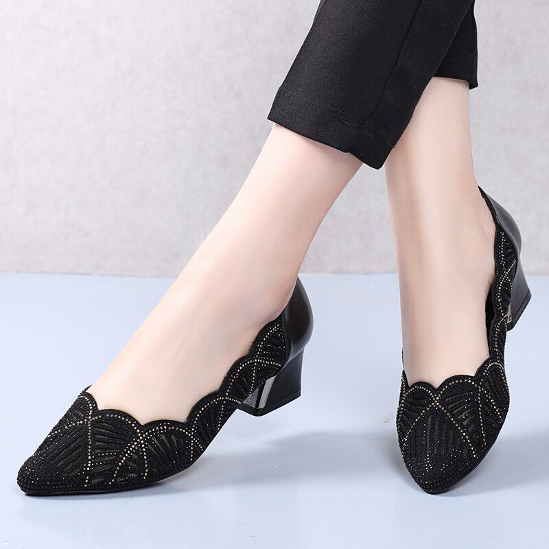 Monrroy Komfortable Pumps-sko Til Kvinder - Sort
