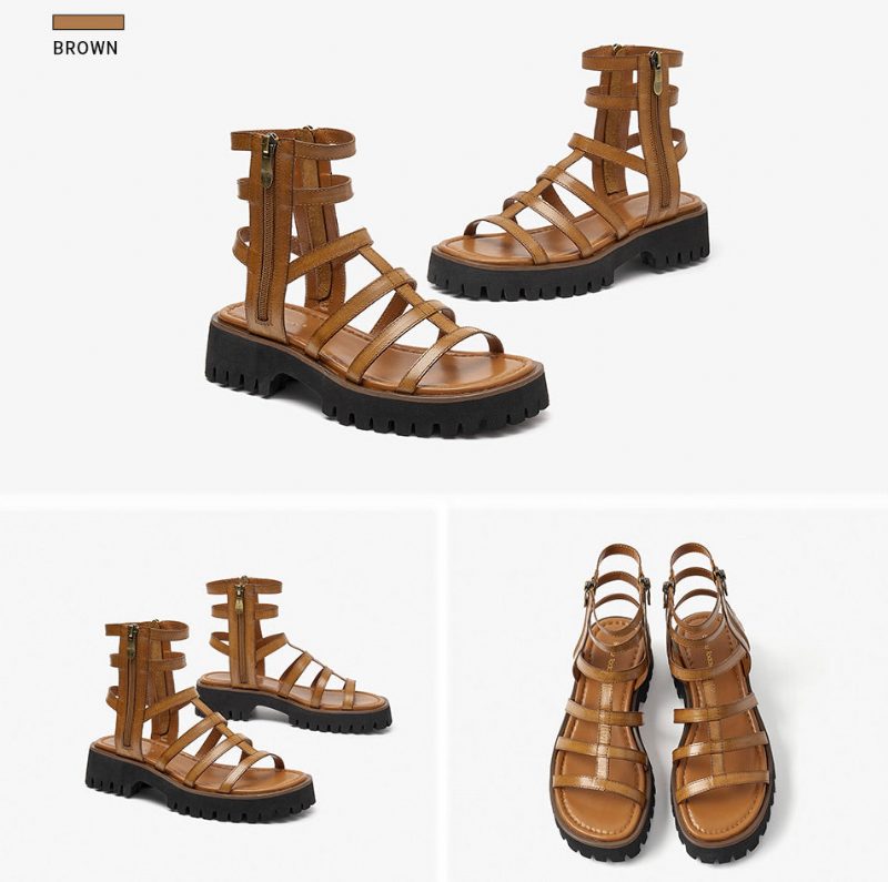 Morelia Gladiator Sandal Til Kvinder - Brun