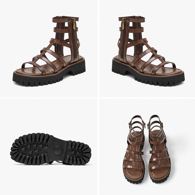 Morelia Gladiator Sandal Til Kvinder - Brun