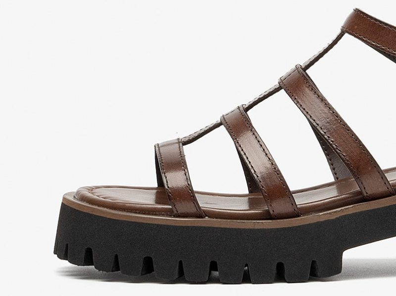 Morelia Gladiator Sandal Til Kvinder - Brun
