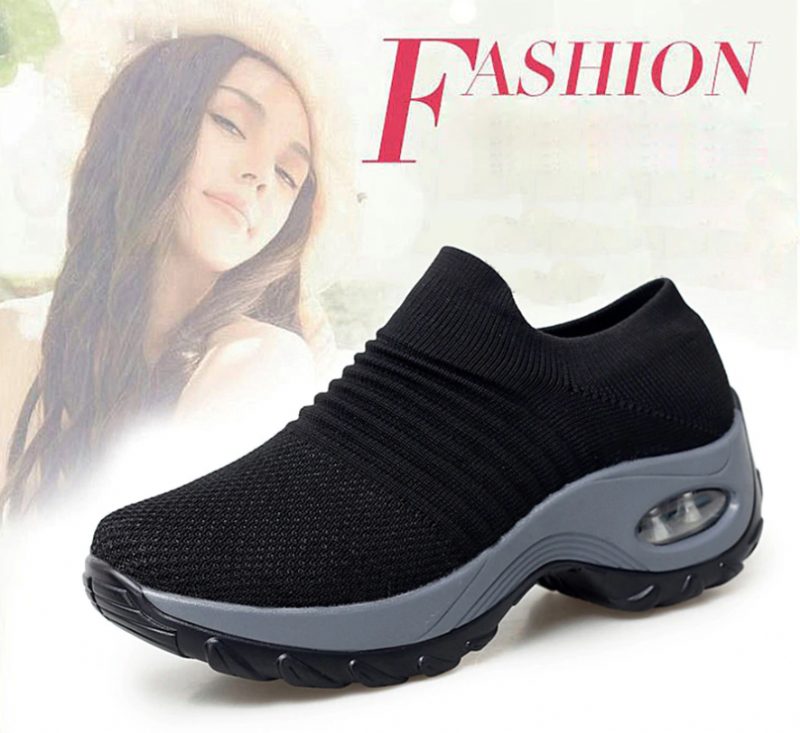 Mulig Platform Sneaker Til Kvinder - Sort