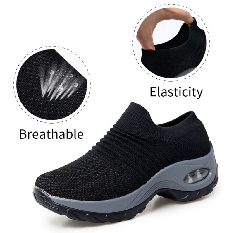 Mulig Platform Sneaker Til Kvinder - Sort