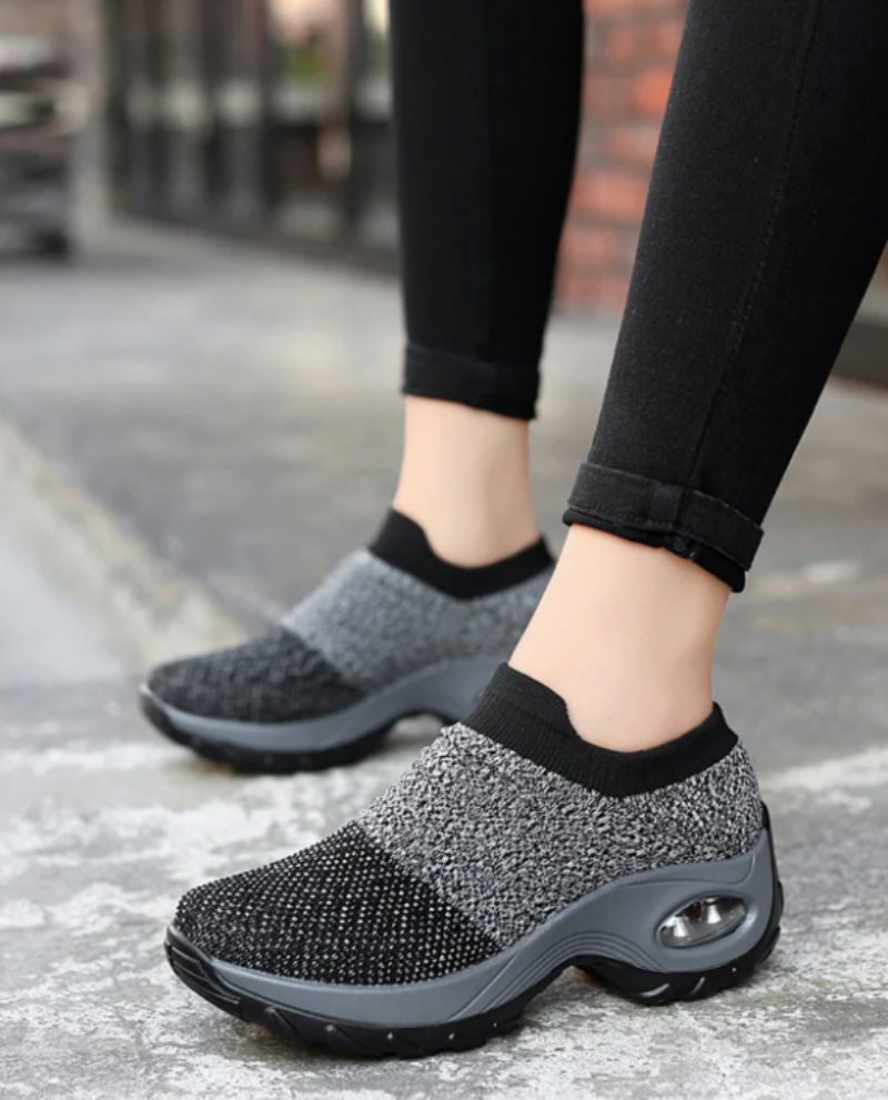 Mulig Platform Sneaker Til Kvinder - Sort