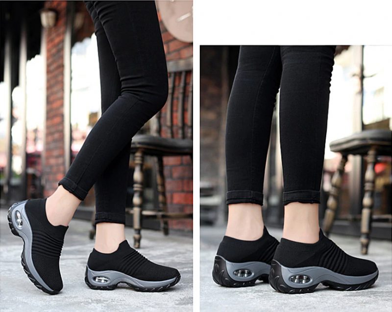 Mulig Platform Sneaker Til Kvinder - Sort