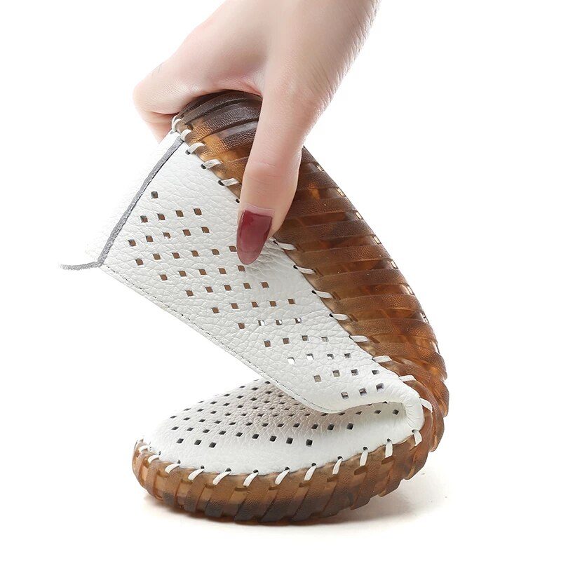 Nadia Loafer Sko Til Kvinder - Beige Hul