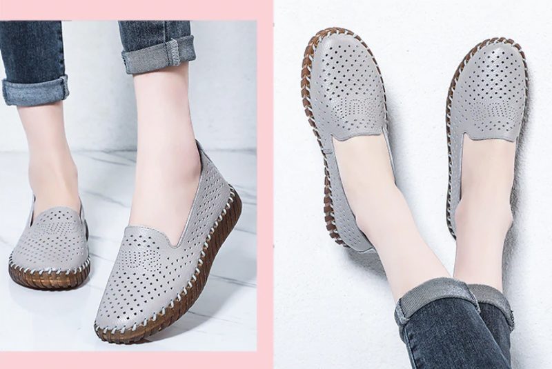 Nadia Loafer Sko Til Kvinder - Beige Hul