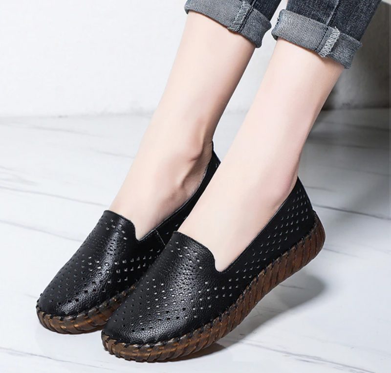 Nadia Loafer Sko Til Kvinder - Beige Hul