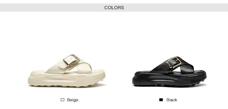 Namoi Damesandaler Slipper Læder - Sort