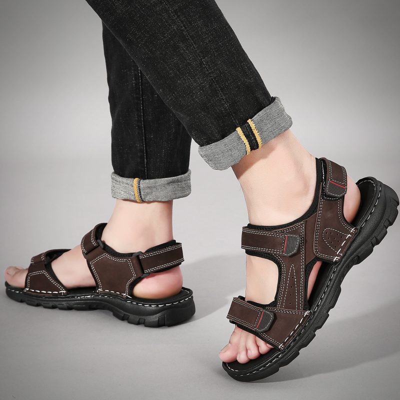 Nathan Udendørs Sandal Til Mænd - Brun