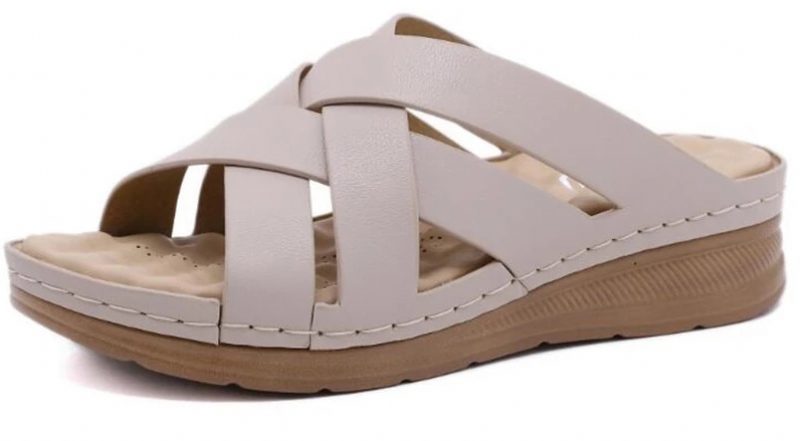 Naty Kvinders Skridsikre Sommer Wedge Sandal - Brun