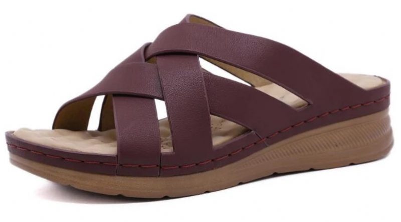 Naty Kvinders Skridsikre Sommer Wedge Sandal - Brun