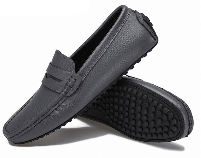 Navas Komfortable Loafers Sko Til Mænd - Grå