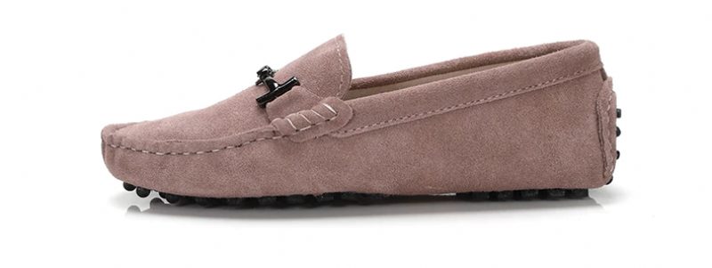 Nayah Driving Loafer I Læder Til Kvinder - Rosa