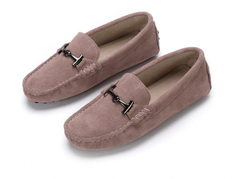 Nayah Driving Loafer I Læder Til Kvinder - Rosa