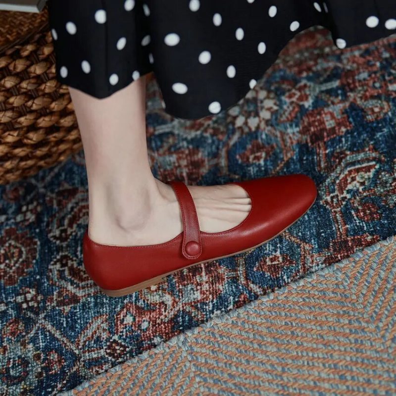 Nayi Kvinders Krog \u0026 Loafer - Rød