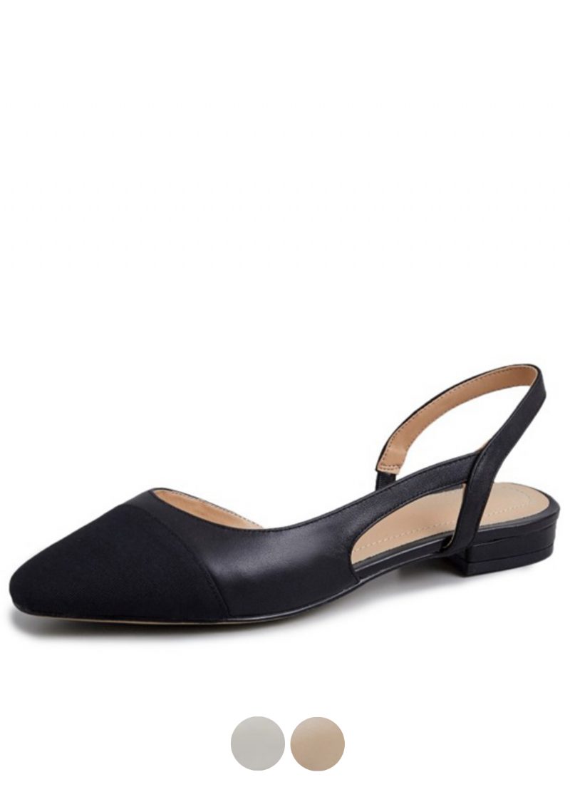 Nayi Kvinders Square Toe Flats Pumps