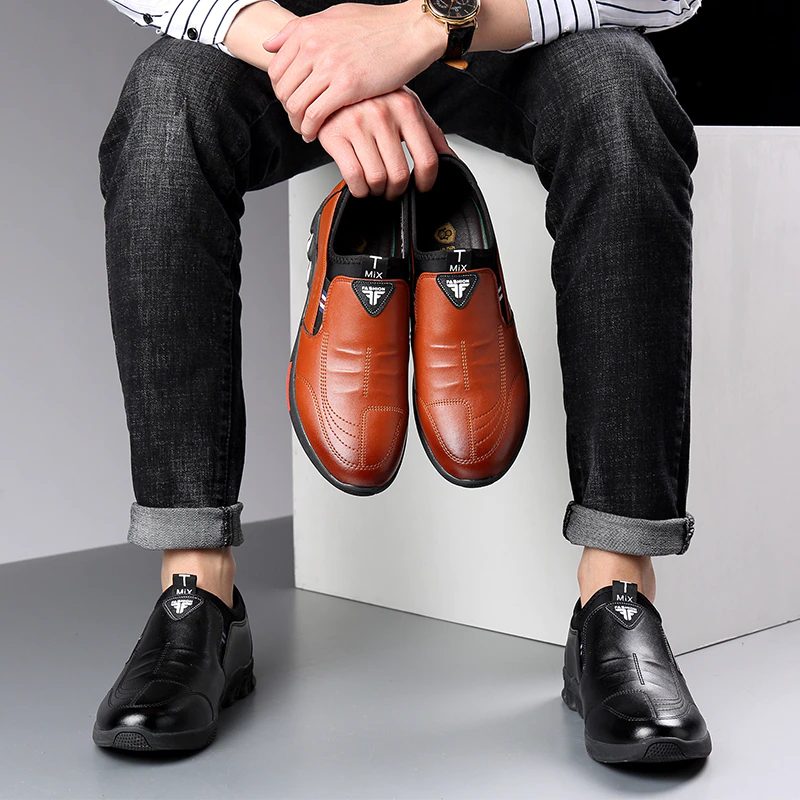 Neil Loafers Dress Sko Til Mænd - Orange