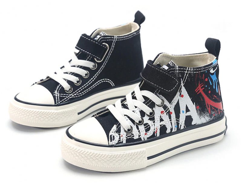 Nelson High Top Sneaker Til Drenge - Sort