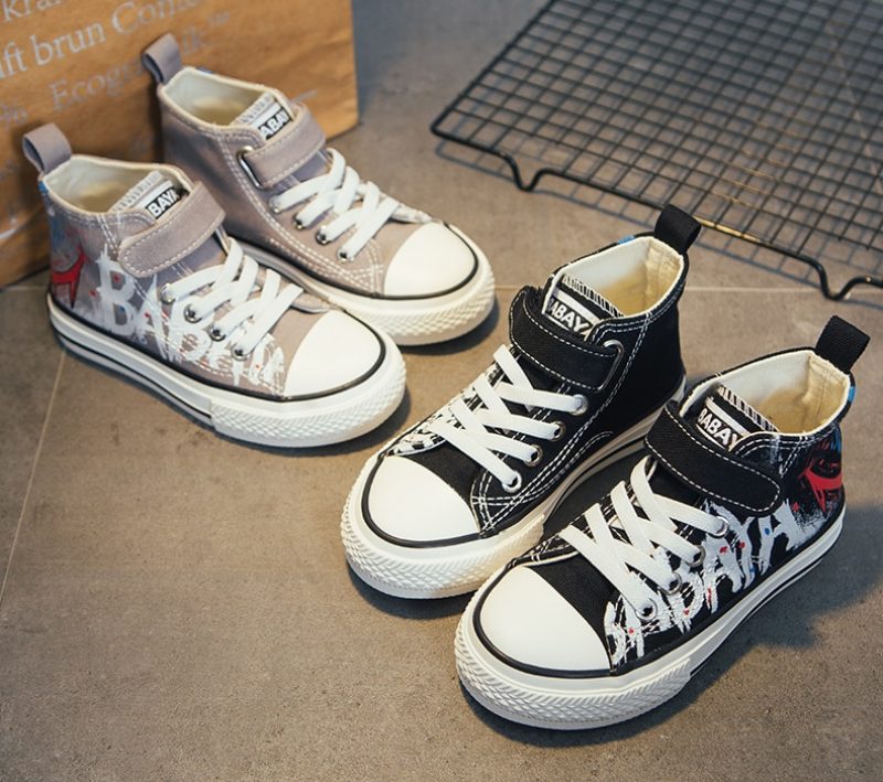 Nelson High Top Sneaker Til Drenge - Sort
