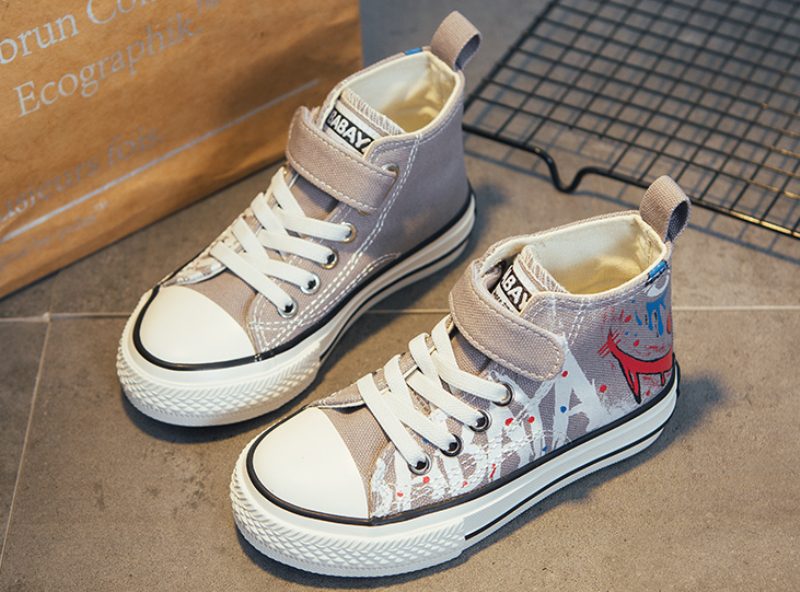 Nelson High Top Sneaker Til Drenge - Sort