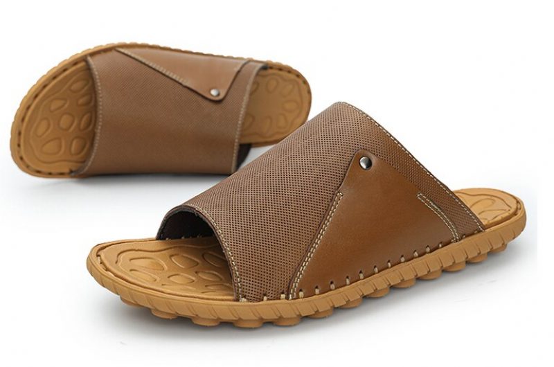 Neuer Udendørs Sandal Til Mænd - Brun