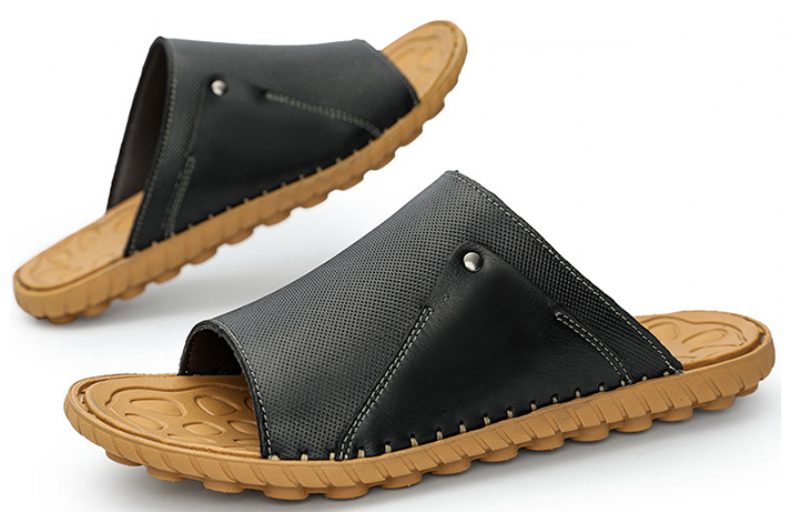 Neuer Udendørs Sandal Til Mænd - Brun