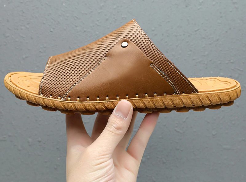 Neuer Udendørs Sandal Til Mænd - Brun