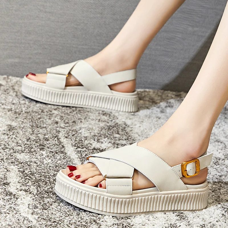 Nicole Damesandal Af Høj Kvalitet - Beige